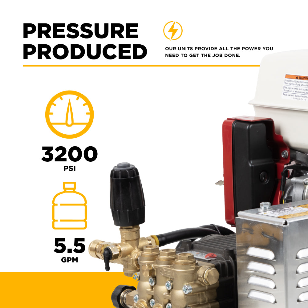 3,200 PSI 4.2 GPM Cold Water Gas Pressure Washer - B3213HETBAS