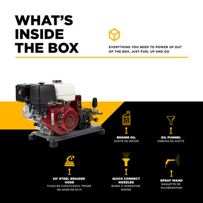 3,200 PSI 4.2 GPM Cold Water Gas Pressure Washer - B3213HETBAS