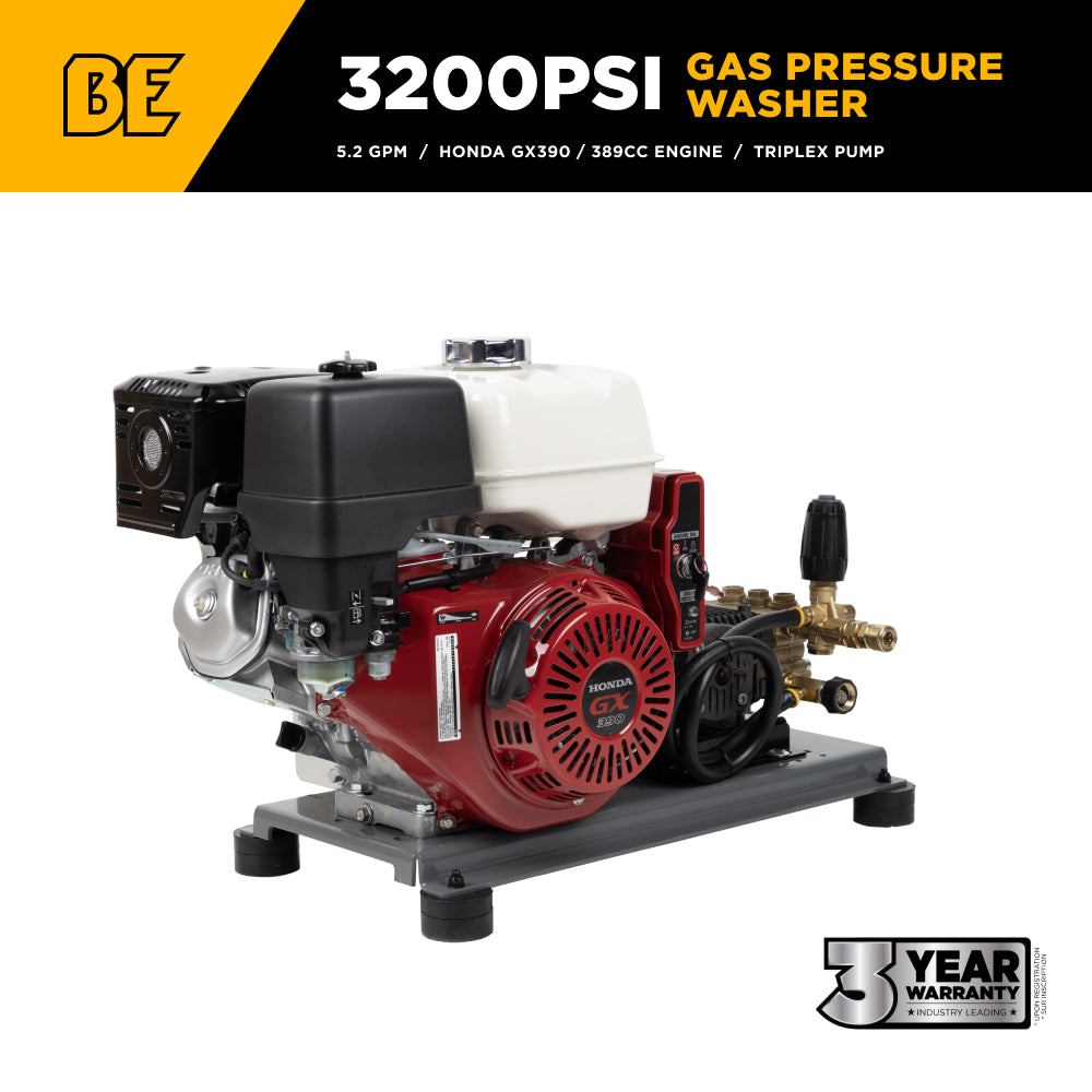 3,200 PSI 5.2 GPM Cold Water Gas Pressure Washer - B3213HETBCS