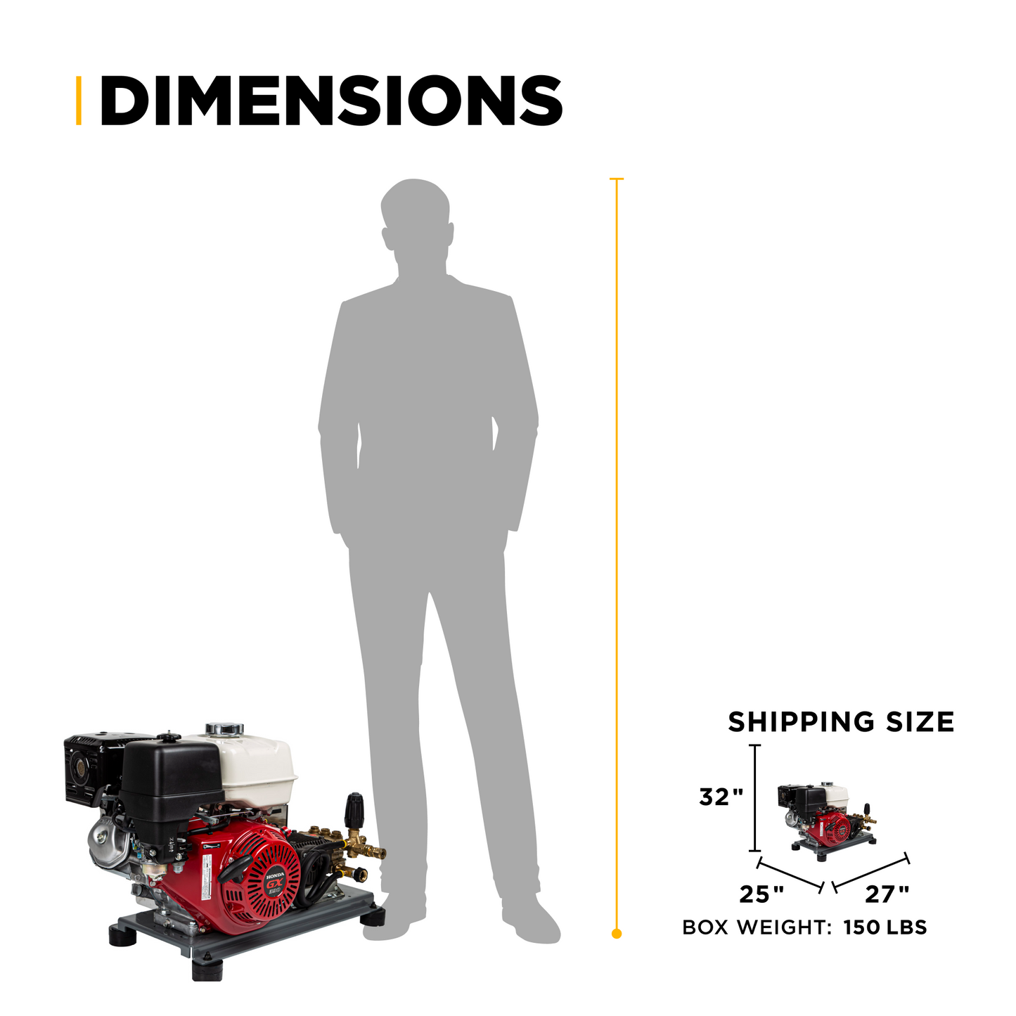 3200PSI 5.2GPM Cold Water Gas Pressure Washer - B3213HTBCS