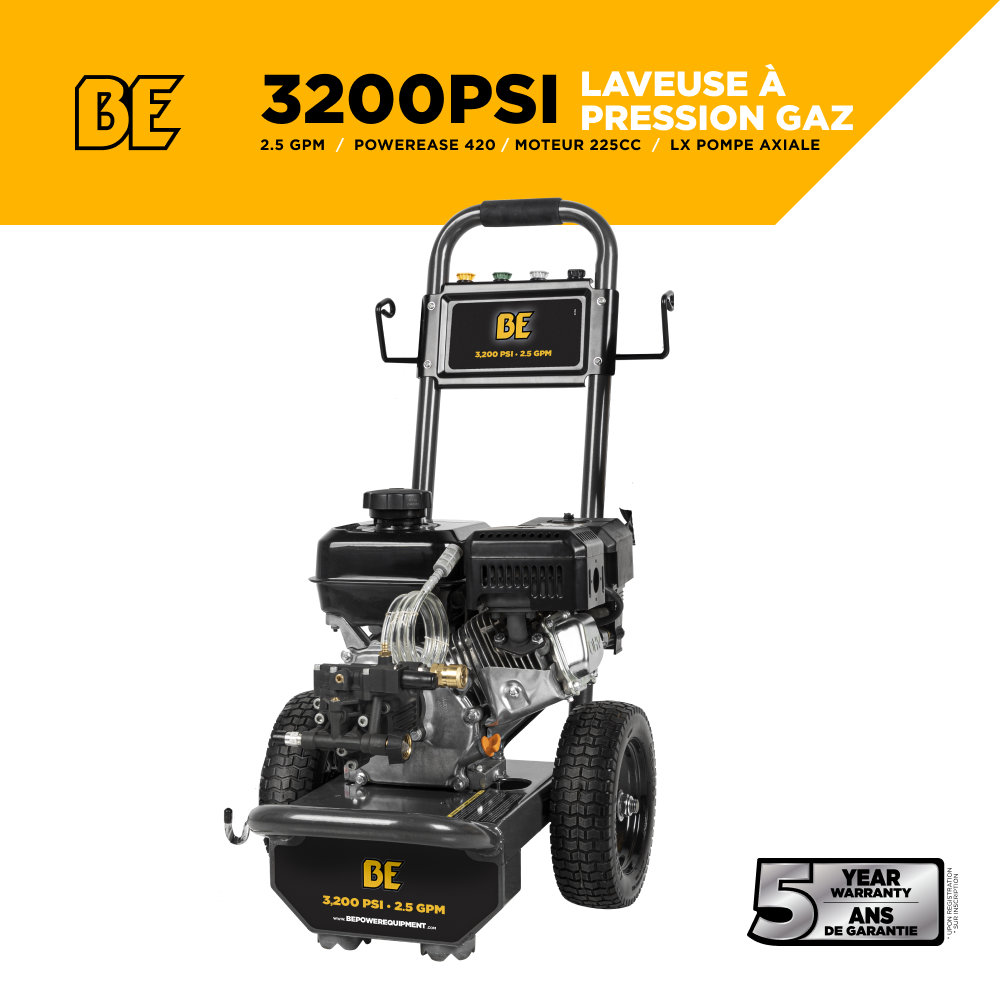 Gpm Best Gas Powered Power Washer 3,200 PSI GPM Cold Water Gas