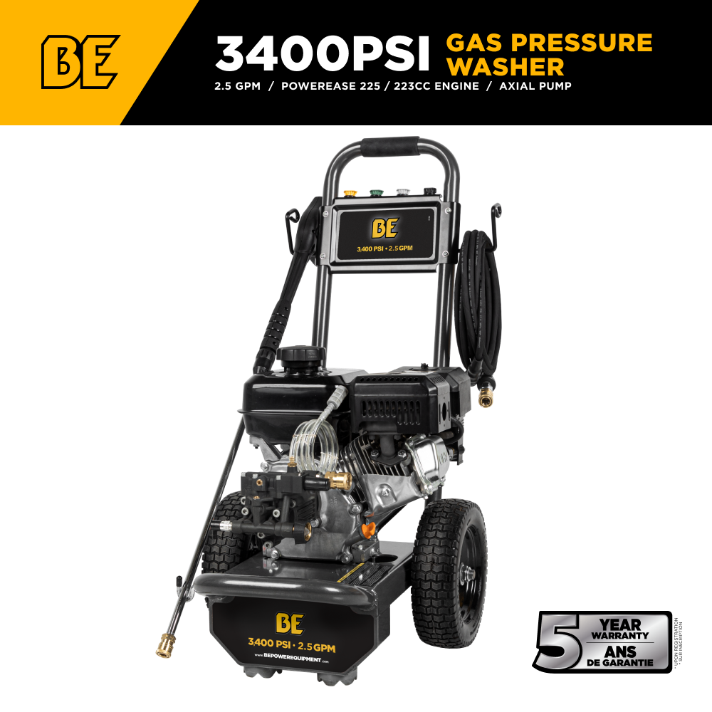 3,800 PSI 2.5 GPM Cold Water Gas Pressure Washer - B3865HA