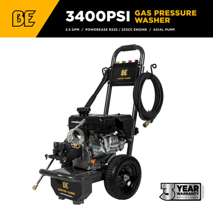 3,400 PSI 2.4 GPM Cold Water Gas Pressure Washer - B347RX
