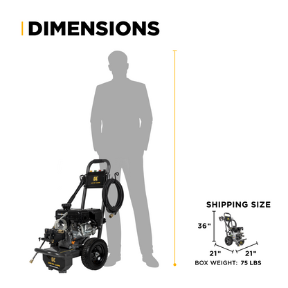 Pompe à eau, 3400 lb/po2, 2,4 gal/min, 223 cc