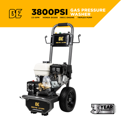 3800PSI 2.8GPM Cold Water Gas Pressure Washer - B3865HA