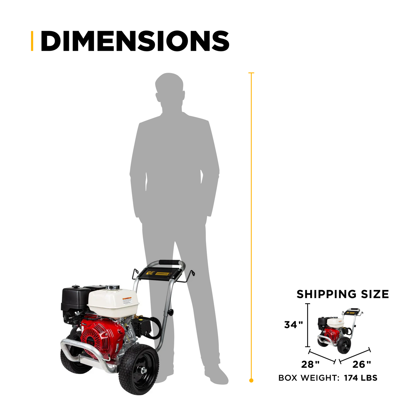 4200PSI 4.2GPM Cold Water Gas Pressure Washer - B4213HABCS