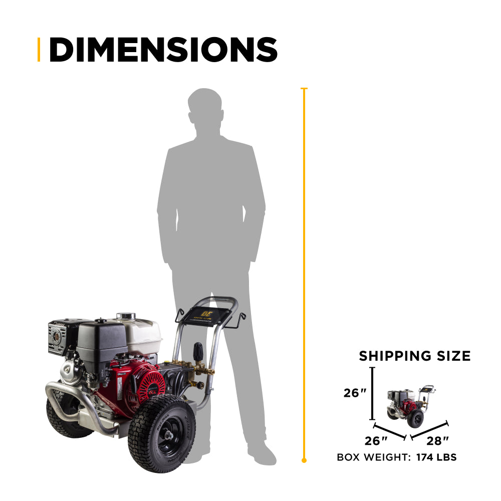 4,200 PSI 4.2 GPM Cold Water Gas Pressure Washer - B4213HABGS