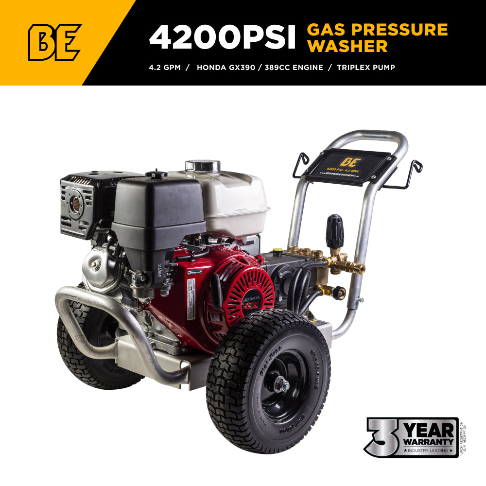 4,200 PSI 4.2 GPM Cold Water Gas Pressure Washer - B4213HABGS