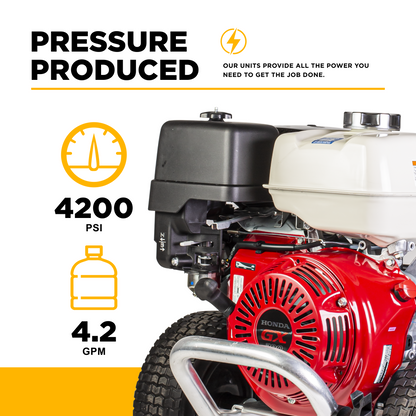 4200PSI 4.2GPM Cold Water Gas Pressure Washer - B4213HACS