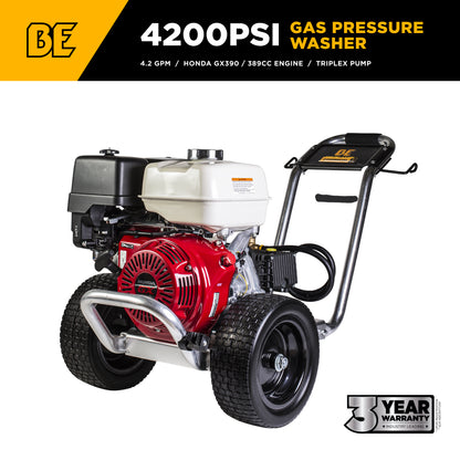 4,200 PSI 4.2 GPM Cold Water Gas Pressure Washer - B4213HAGS