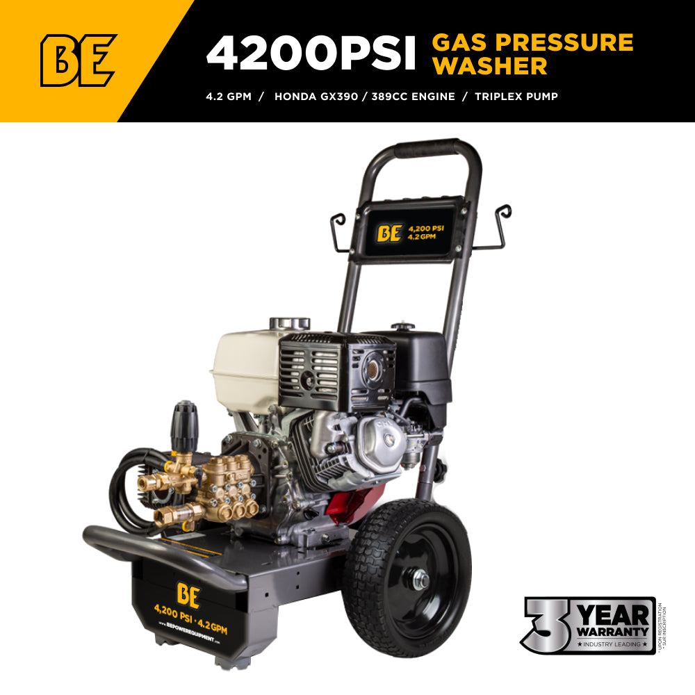 4,200 PSI 4.2 GPM Cold Water Gas Pressure Washer - B4213HA
