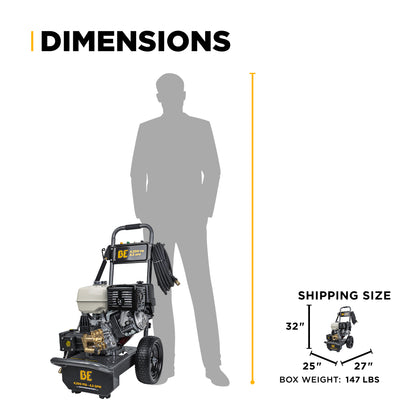 4,200 PSI 4.2 GPM Cold Water Gas Pressure Washer - B4213HA