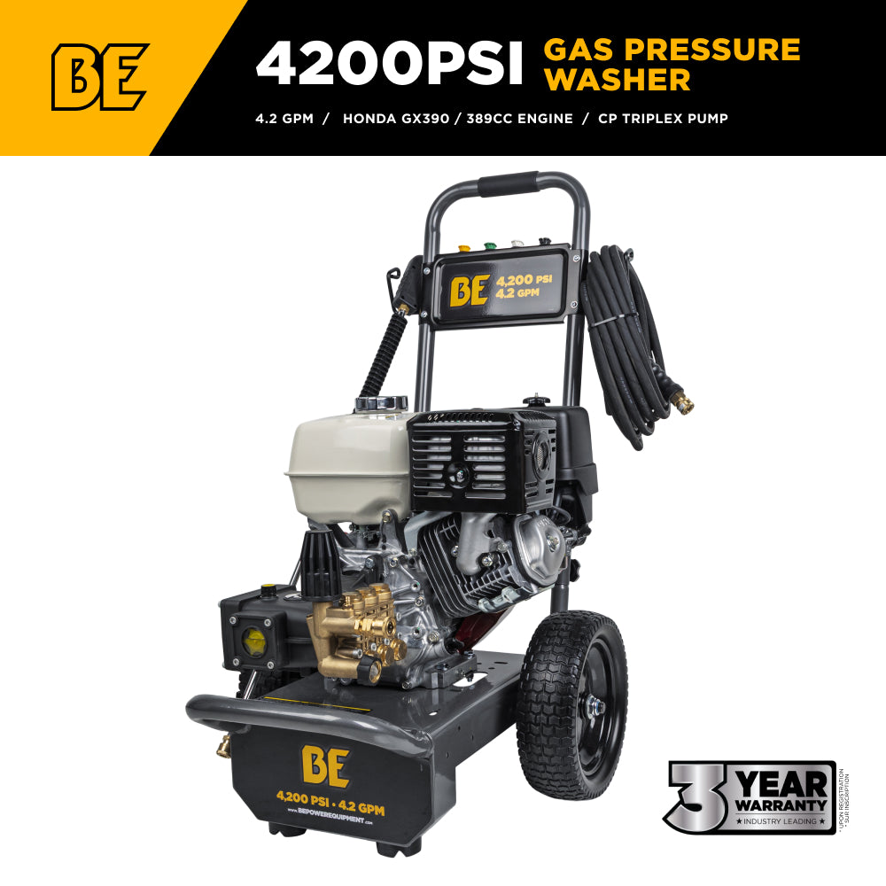 4,200 PSI 4.2 GPM Cold Water Gas Pressure Washer - B4213HA