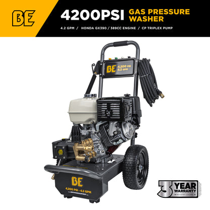4,200 PSI 4.2 GPM Cold Water Gas Pressure Washer - B4213HA