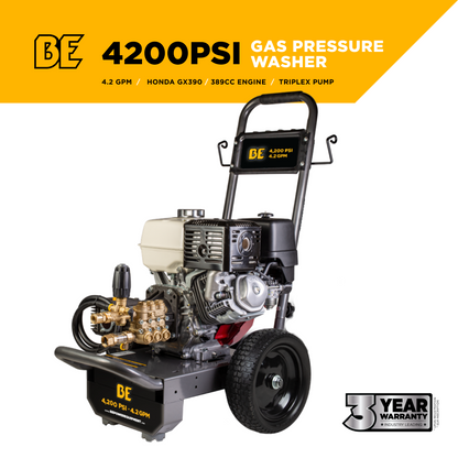 4,200 PSI 4.2 GPM Cold Water Gas Pressure Washer - B4213HA