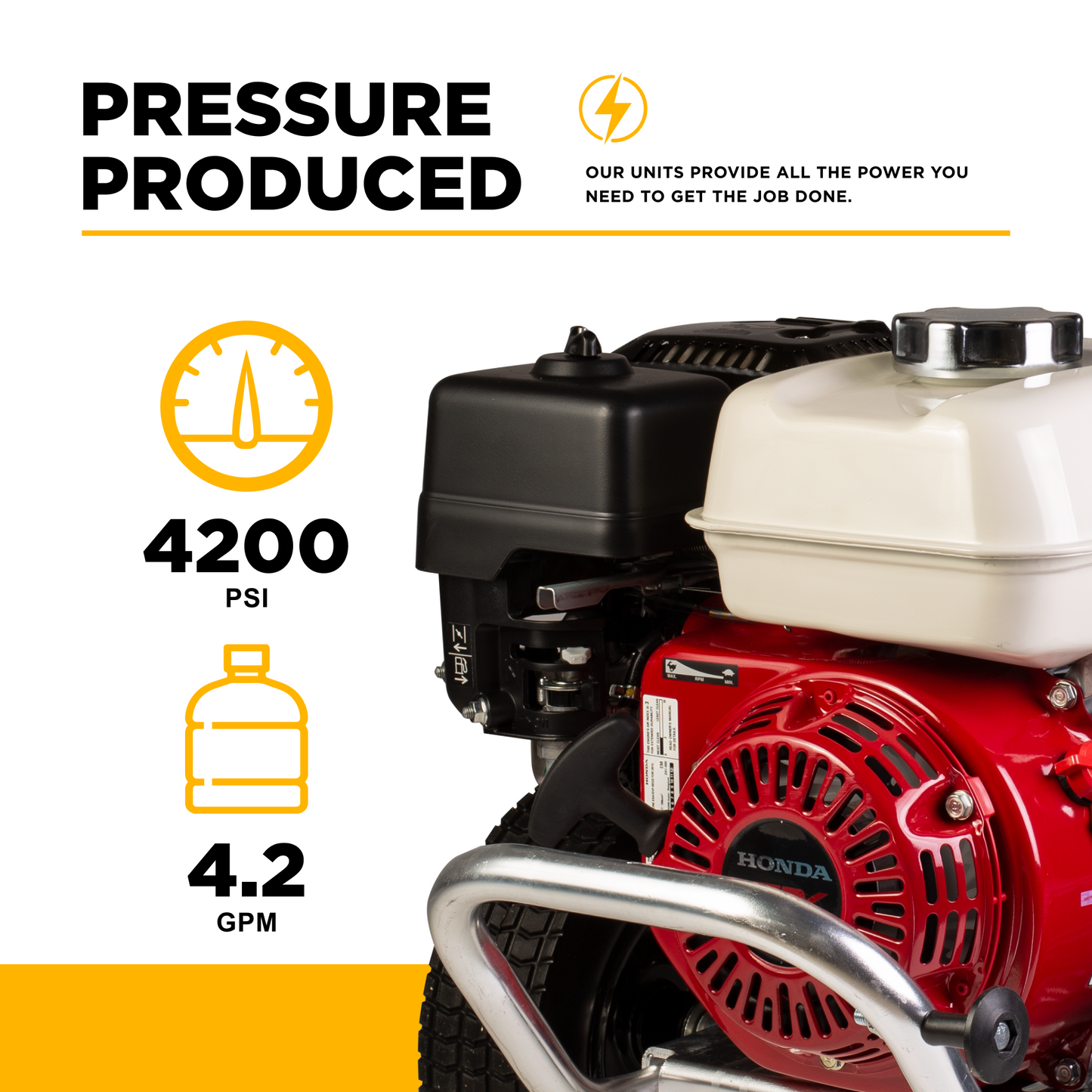 4200PSI 4.2GPM Cold Water Gas Pressure Washer - B4213HA