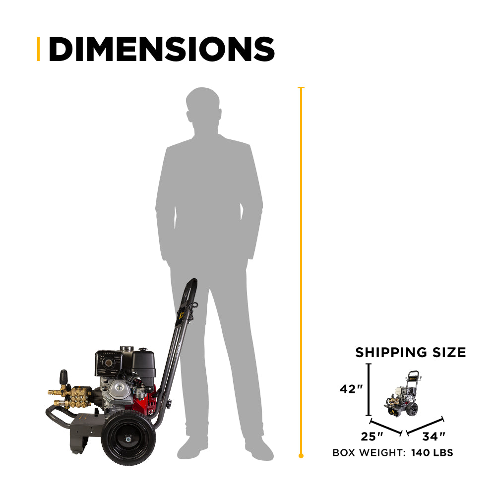 4,200 PSI 4.2 GPM Cold Water Gas Pressure Washer - B4213HCS