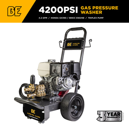 4,200 PSI 4.2 GPM Cold Water Gas Pressure Washer - B4213HCS