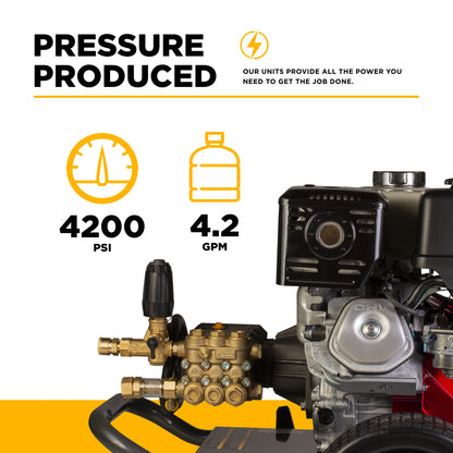 4,200 PSI 4.2 GPM Cold Water Gas Pressure Washer - B4213HCS