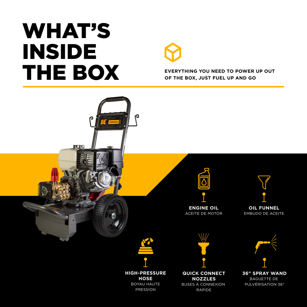 4,200 PSI 4.0 GPM Cold Water Gas Pressure Washer - B4213HC