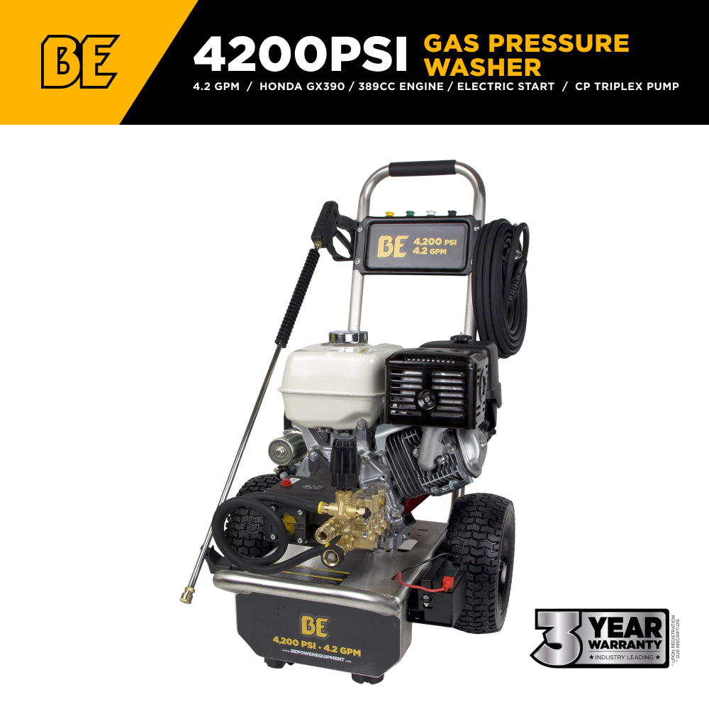 4,200 PSI 4.2 GPM Cold Water Gas Pressure Washer - B4213HESAS