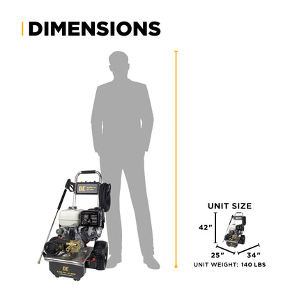 4,200 PSI 4.2 GPM Cold Water Gas Pressure Washer - B4213HESAS