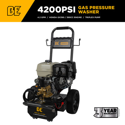 4,200 PSI 4.2 GPM Cold Water Gas Pressure Washer - B4213HESCS