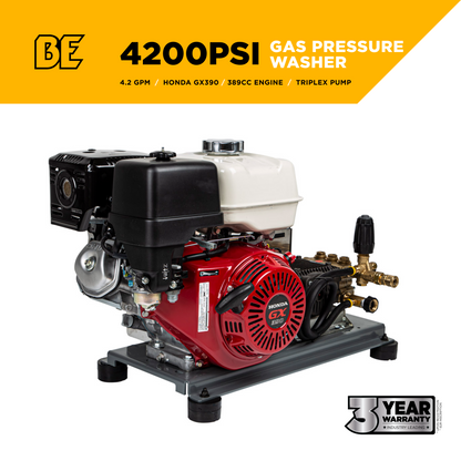 4,200 PSI 4.2 GPM Cold Water Gas Pressure Washer - B4213HETBGS