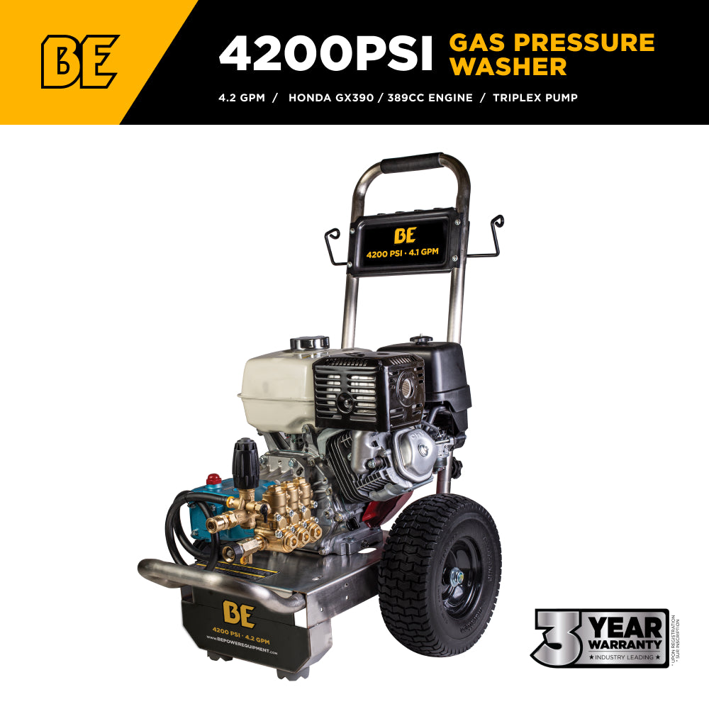 4,200 PSI 4.2 GPM Cold Water Gas Pressure Washer - B4213HSJS