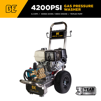 4,200 PSI 4.2 GPM Cold Water Gas Pressure Washer - B4213HSJS