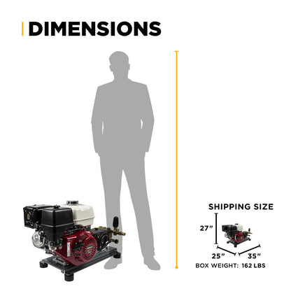 4,200 PSI 4.2 GPM Truck Mount Cold Water Gas Pressure Washer - B4213HTBGS