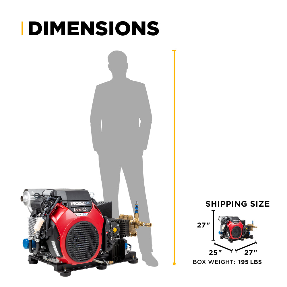 4,200 PSI 8.5 GPM Cold Water Gas Pressure Washer - B4224HETBAS