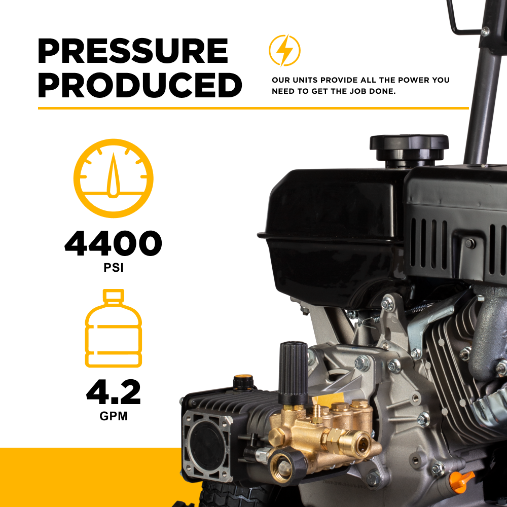 4400PSI 4.2GPM Cold Water Gas Pressure Washer - B4415PA