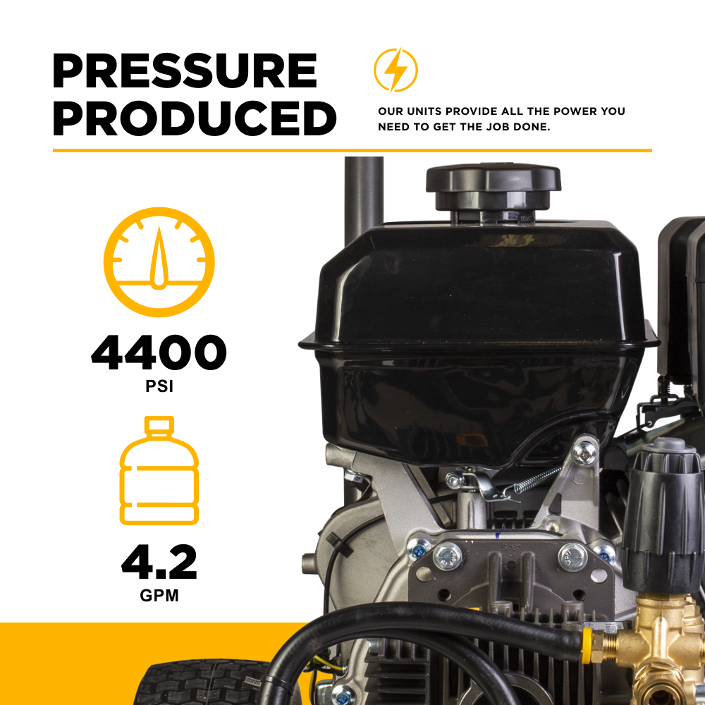 4,400 PSI 4.2 GPM Cold Water Gas Pressure Washer - B4415PCS