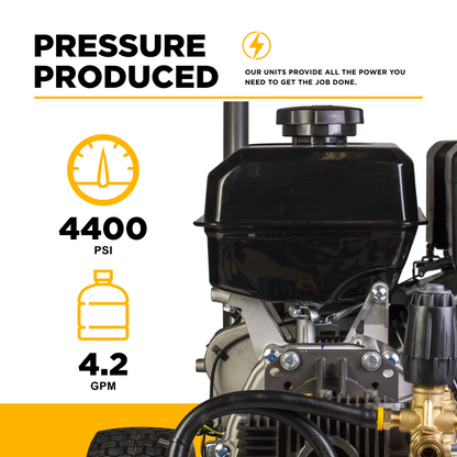 4,400 PSI 4.2 GPM Cold Water Gas Pressure Washer - B4415PCS