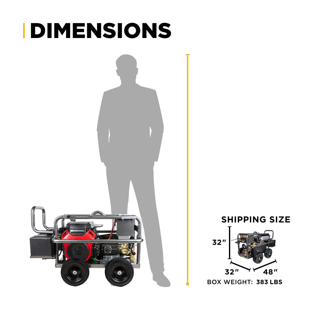 5,100 PSI 5.0 GPM Cold Water Gas Pressure Washer - B5024HEBAS