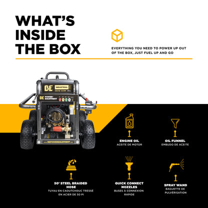 5,000 PSI 5.0 GPM Cold Water Gas Pressure Washer - B5024HEBAS