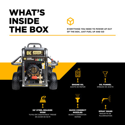Nettoyeur haute pression à essence à eau froide 5 000 PSI, 5,0 GPM - B5024HEBAS