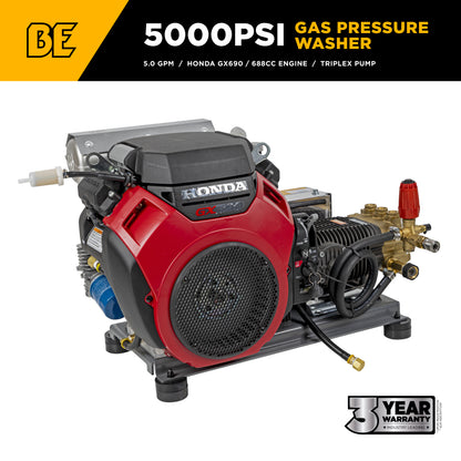 5,000 PSI 5.0 GPM Cold Water Gas Pressure Washer - B5024HTBC