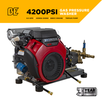 5000PSI 5.0GPM Cold Water Gas Pressure Washer - B5024HTBC