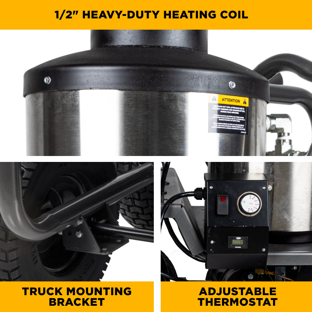 1,500 PSI 2.0 GPM Hot Water Pressure Washer with TechTop Motor and AR Triplex Pump - HW152EA