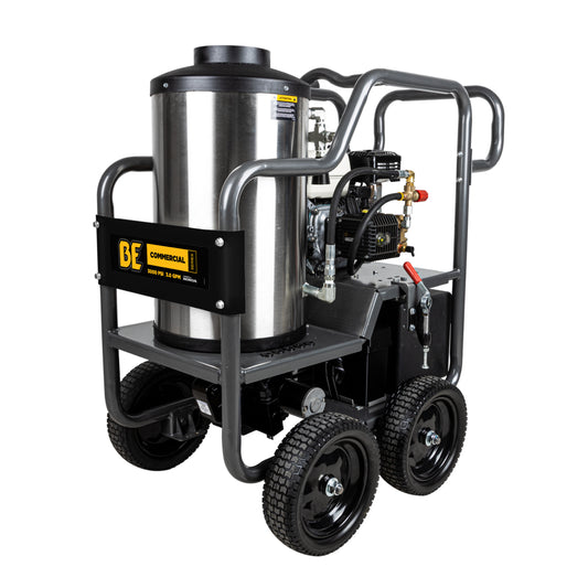 Nettoyeur haute pression à eau chaude de 2 700 PSI - 2,8 GPM avec moteur Honda GX200 et pompe General Triplex 