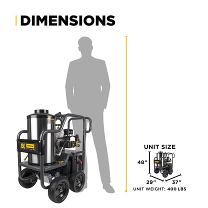 3,600 PSI - 2.5 GPM Hot Water Pressure Washer - HW3665HA