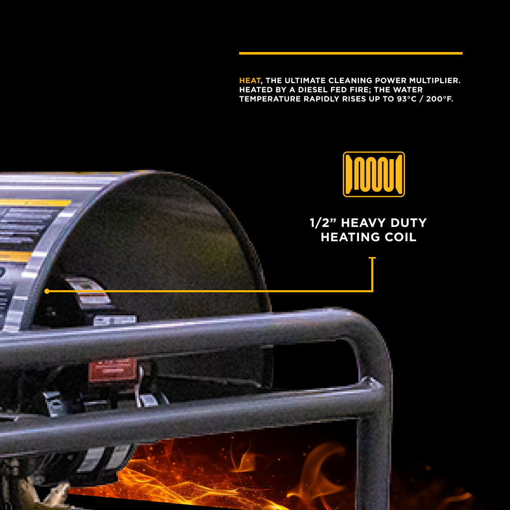 4,000 PSI - 5.5 GPM Hot Water Pressure Washer with Honda GX690 Engine and AR Triplex Pump - HW4024HA12V