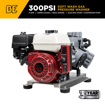 11.0 GPM - 300 PSI Gas Soft Wash Unit - SW1165HEC2