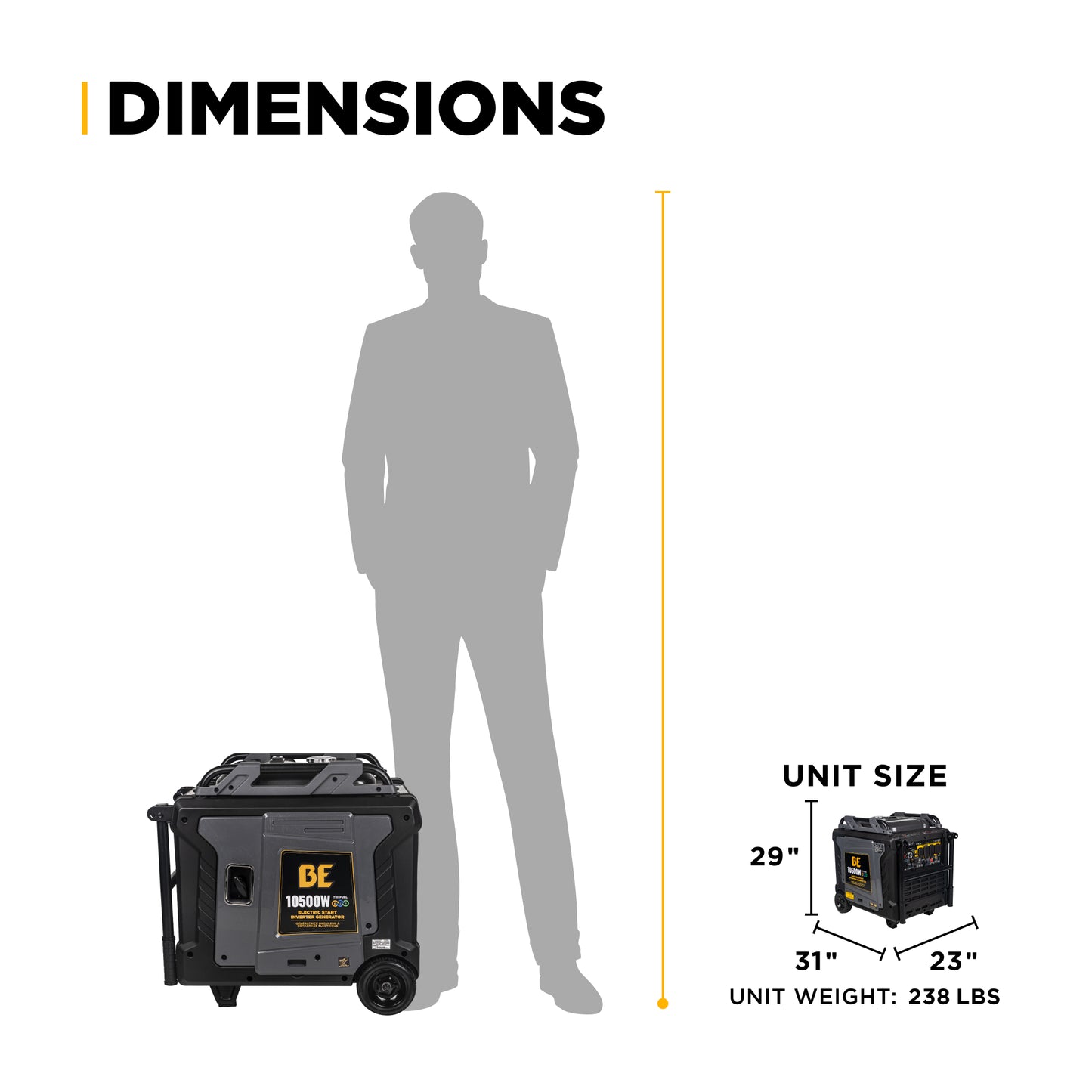 10,500 Watt Digital Inverter Generator - BE10500IT