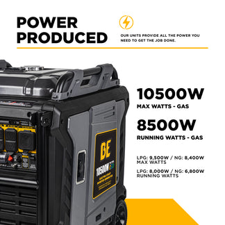 10,500 Watt Tri-Fuel Digital Inverter Generator - BE10500IT – BE Power ...