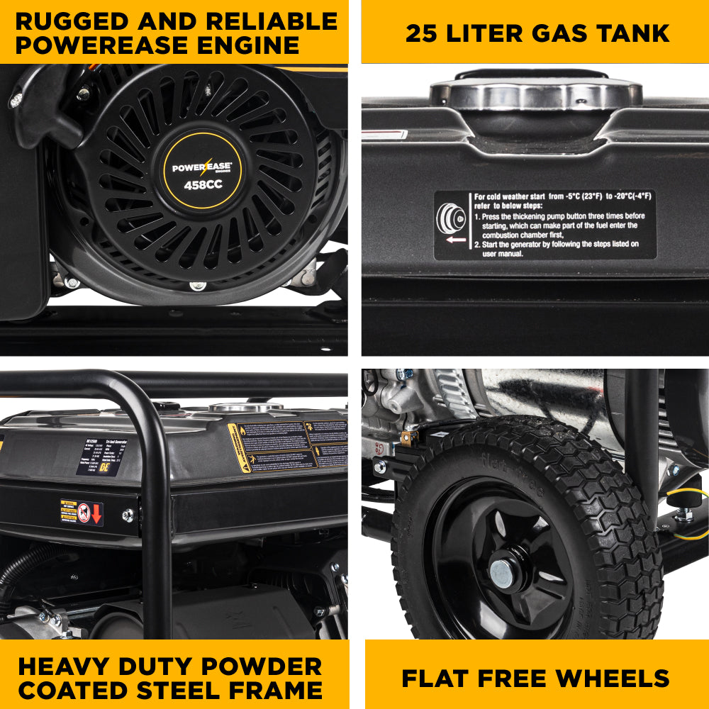12,500 Watt Tri-Fuel Generator - BE12500T