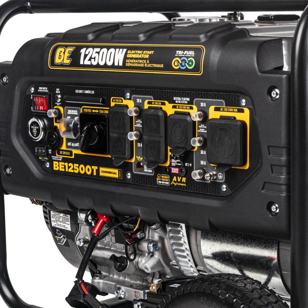 12,500 Watt Tri-Fuel Generator - BE12500T