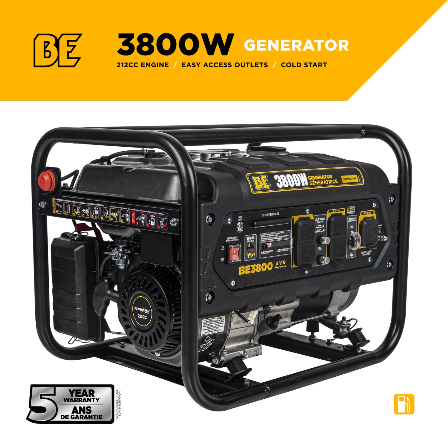 3,800 Watt Generator